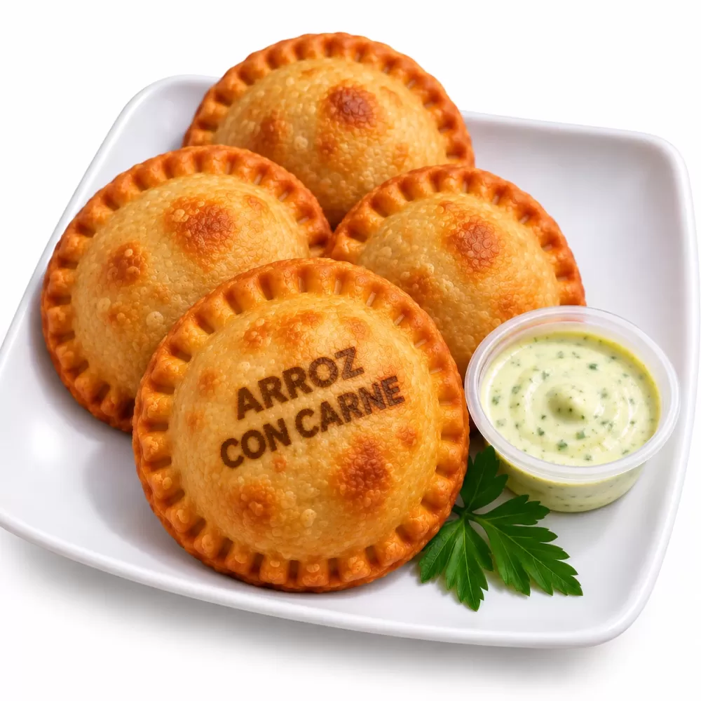 Pastelidos de Arroz con Carne