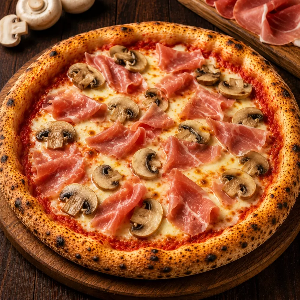 Pizza Prosciutto fungi